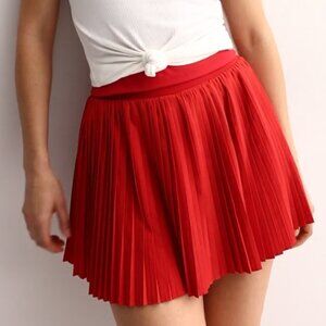 FLX Pleated Skort | Size Large | Red